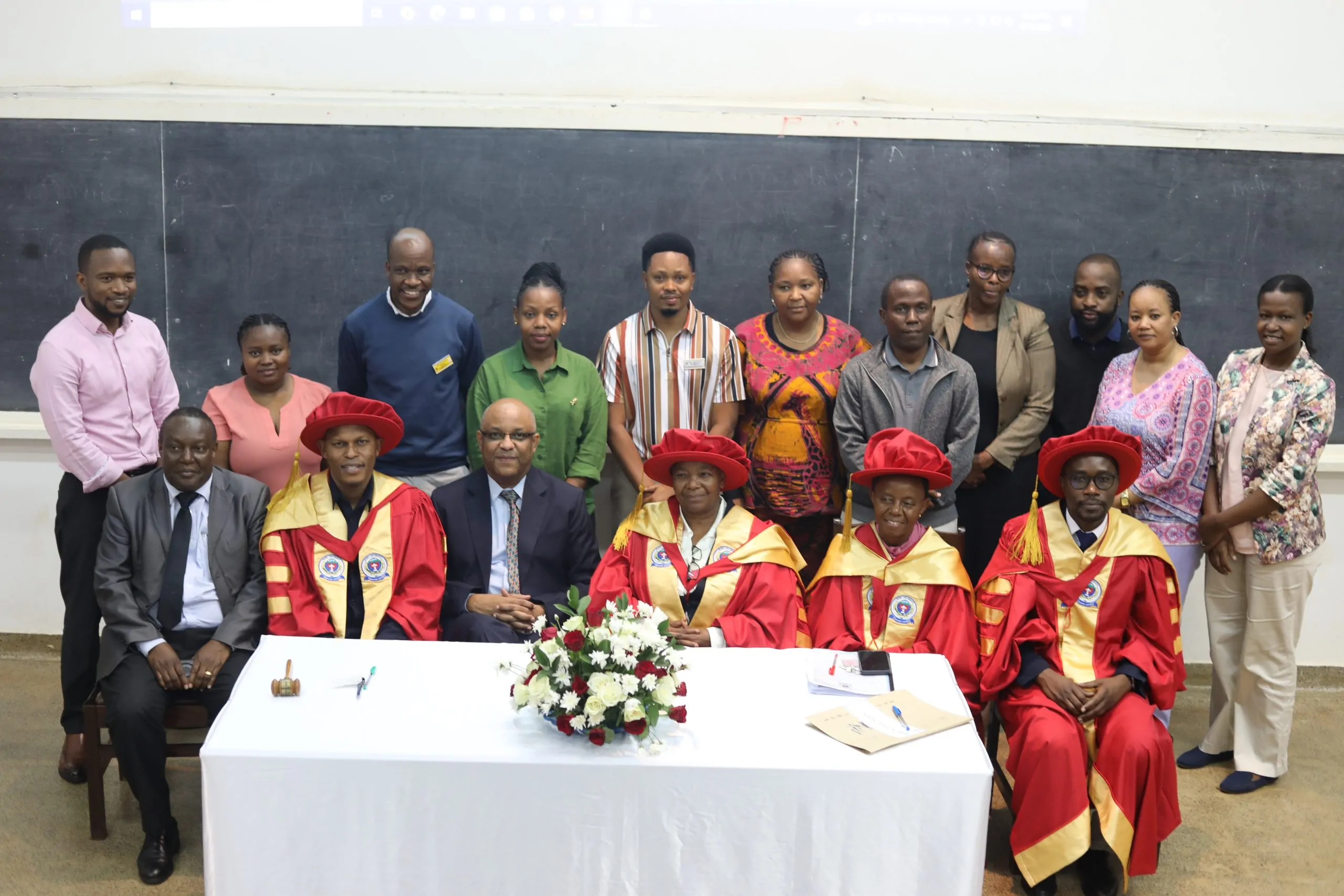 Dr. Rune Philemon with colleagues and guests