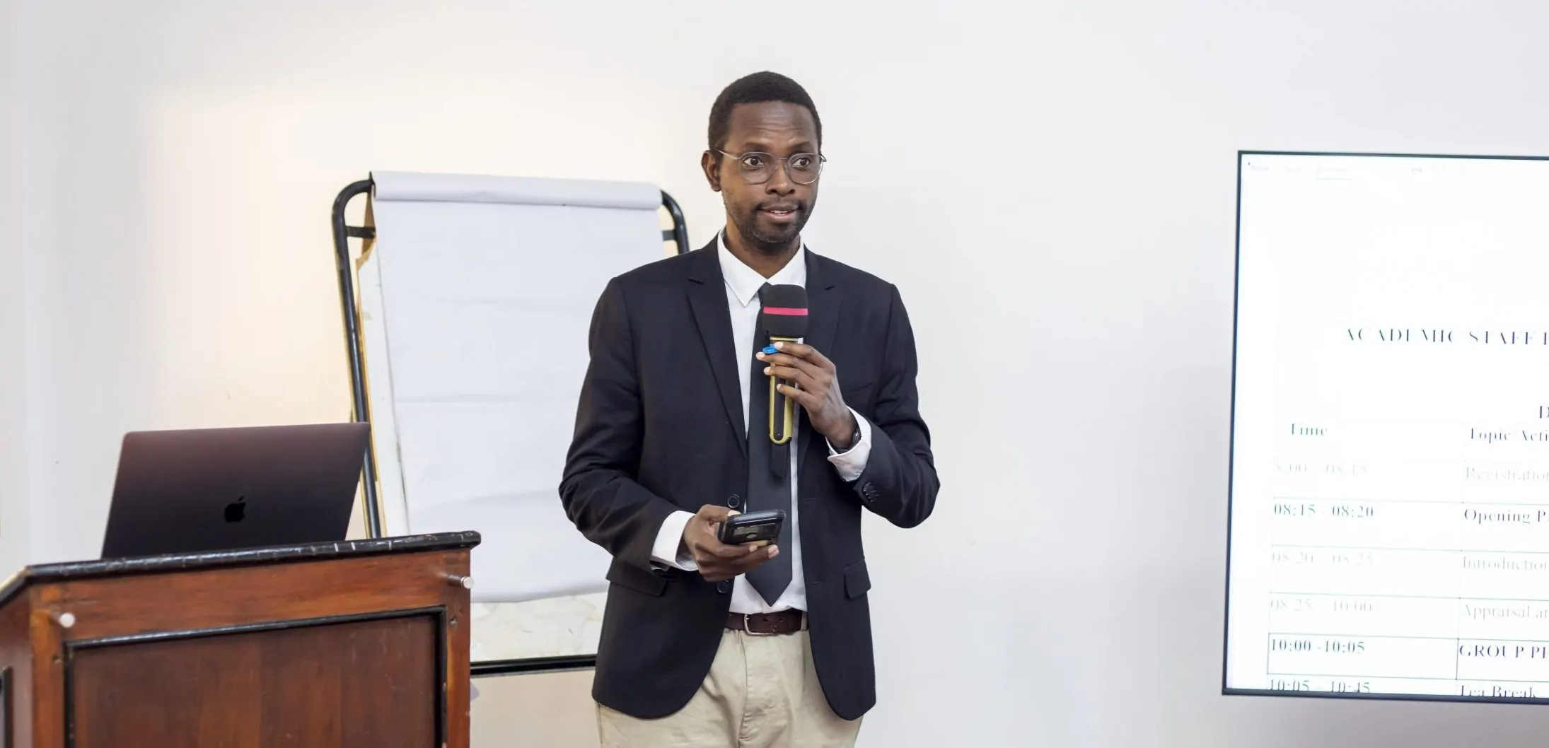 Prof. Kajiru Kilonzo addressing participants