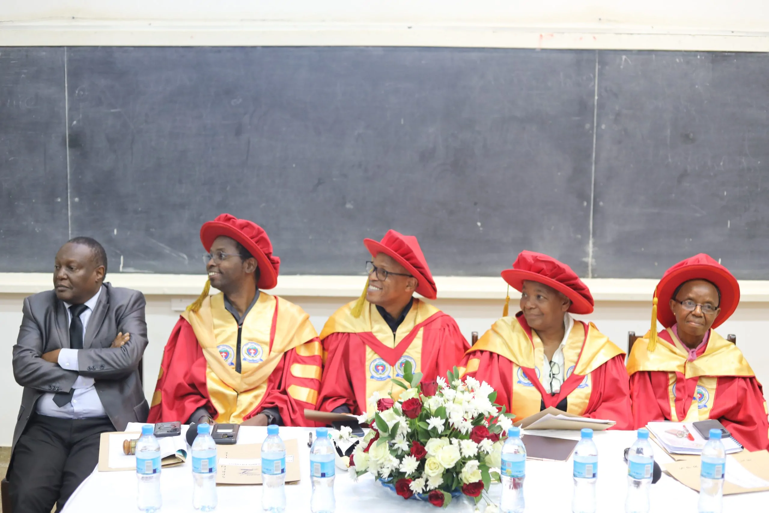 Academic gathering during PhD defense